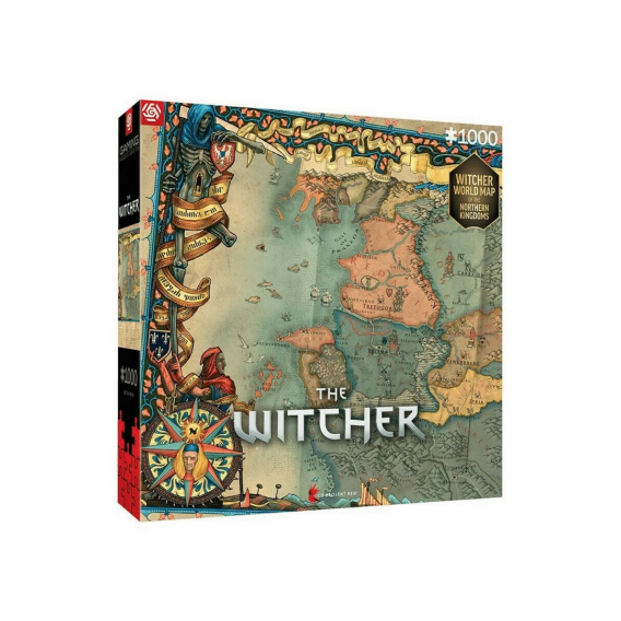 Obrázok pre Good Loot The Witcher: Northern Kingdom Map Puzzle 1000 kusů