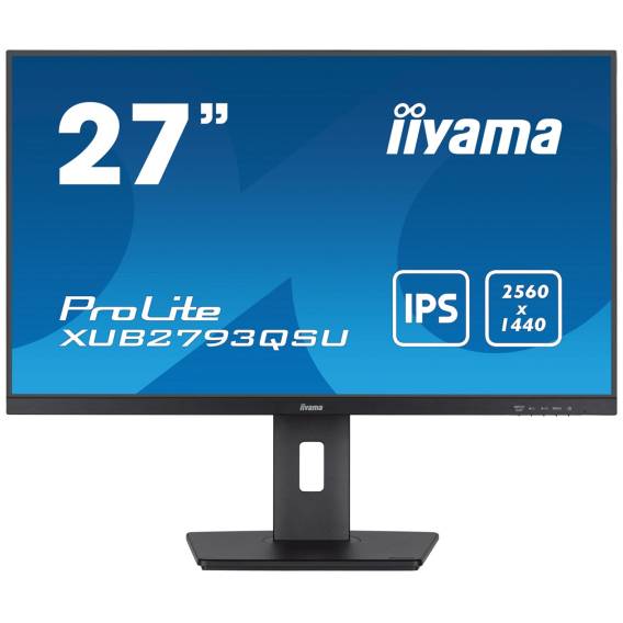 Obrázok pre iiyama XUB2793QSU-B7 počítačový monitor 68,6 cm (27") 2560 x 1140 px Wide Quad HD LED Černá