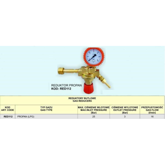 Obrázok pre REDUCER PROPAN RED112 .