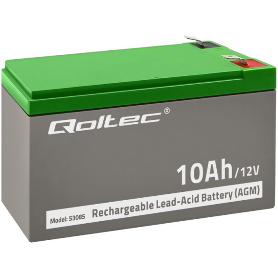 Obrázok pre 12V 10Ah AGM Gel Battery Qoltec