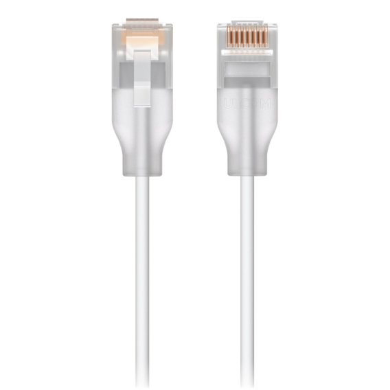 Obrázok pre Ubiquiti UACC-Cable-Patch-EL-12M-W síťový kabel Průsvitné, Bílá Cat6