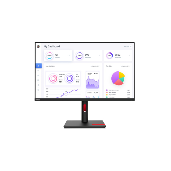 Obrázok pre Lenovo ThinkVision T32p-30 LED display 80 cm (31.5") 3840 x 2160 px 4K Ultra HD Černá