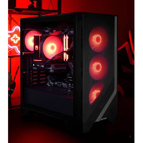 Obrázok pre Actina 5901443406105 PC AMD Ryzen™ 7 7700 32 GB DDR5-SDRAM 1 TB SSD AMD Radeon RX 7700 XT Midi Tower Černá