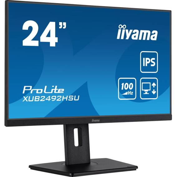 Obrázok pre iiyama XUB2492HSU-B6 počítačový monitor 60,5 cm (23.8") 1920 x 1080 px Full HD LED Černá