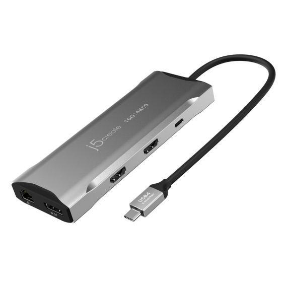 Obrázok pre j5create JCD397 Kabel USB 3.2 Gen 1 (3.1 Gen 1) Type-C Šedá