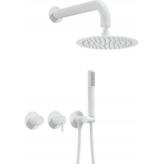 Obrázok pre Concealed shower set with overhead shower - with horizontal mixer