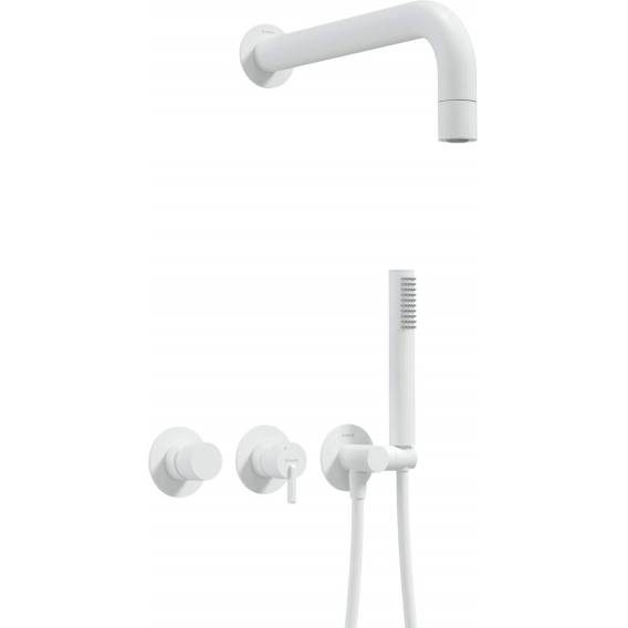 Obrázok pre Concealed shower set with hand shower - with horizontal mixer