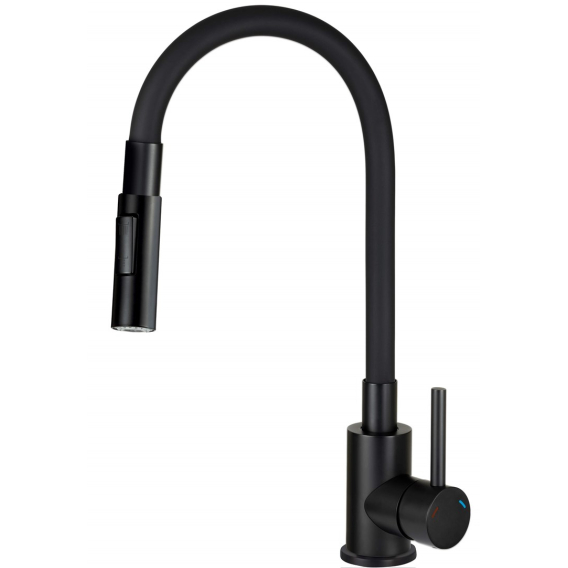 Obrázok pre Kitchen faucet with bent spout - 2 types of spray