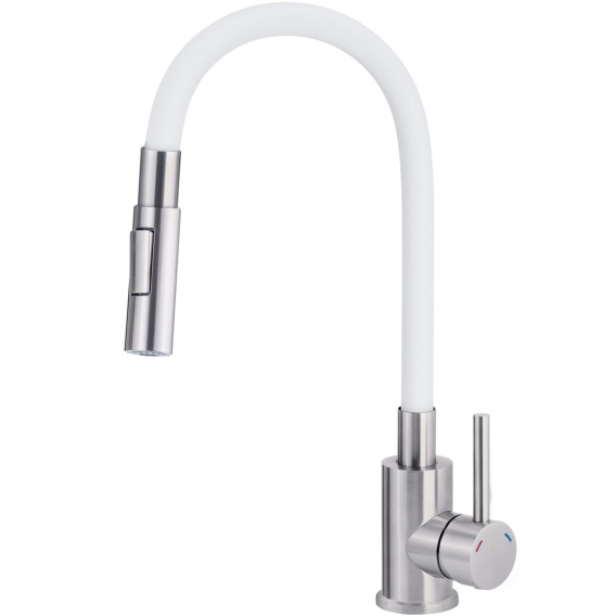 Obrázok pre Kitchen faucet with bent spout - 2 types of spray