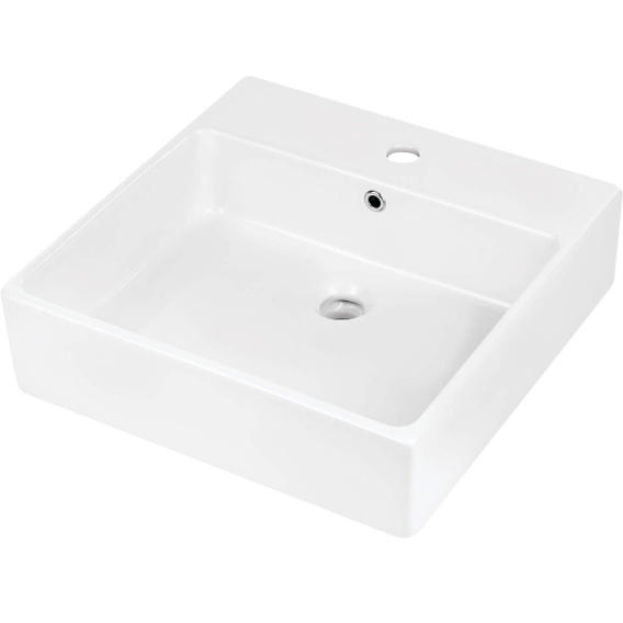 Obrázok pre Ceramic countertop/wall washbasin with space for a tap - 50x50 cm