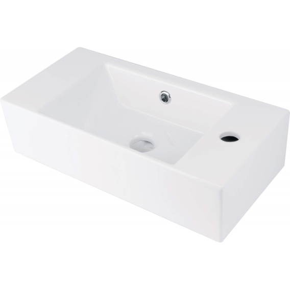 Obrázok pre Countertop ceramic washbasin with space for a tap - right