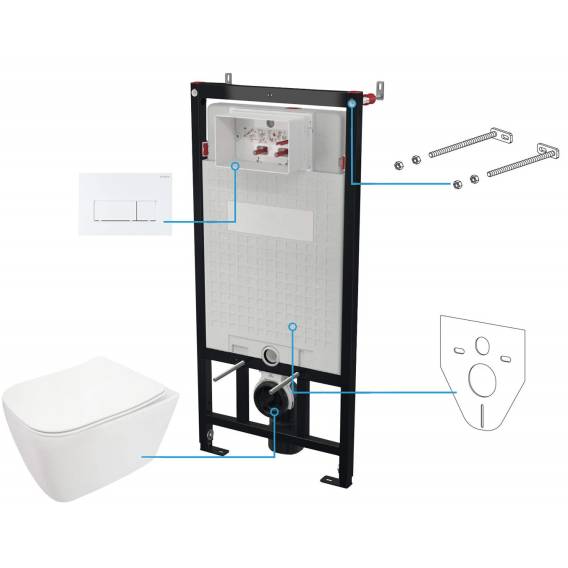 Obrázok pre 6-in-1 concealed toilet set