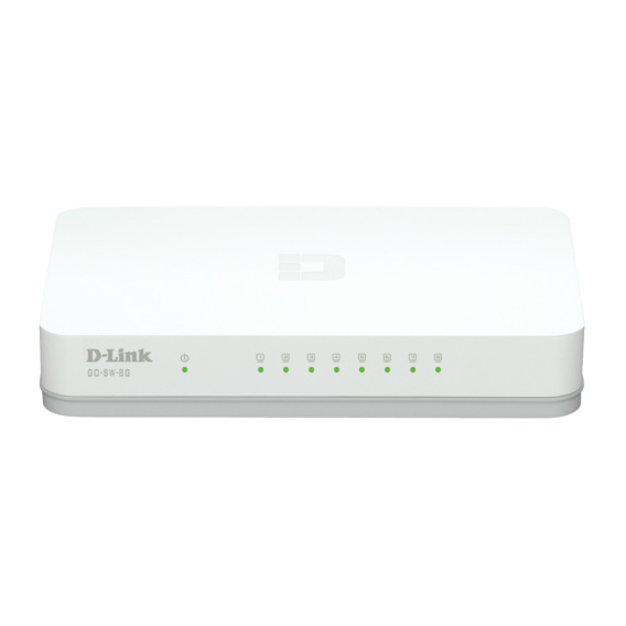 Obrázok pre D-Link GO-SW-8G/E síťový přepínač Nespravované Gigabit Ethernet (10/100/1000) Bílá