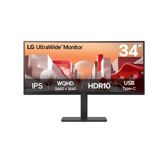 Obrázok pre LG 34BA75QE-B počítačový monitor 86,4 cm (34") 3440 x 1440 px Wide Quad HD LCD Černá