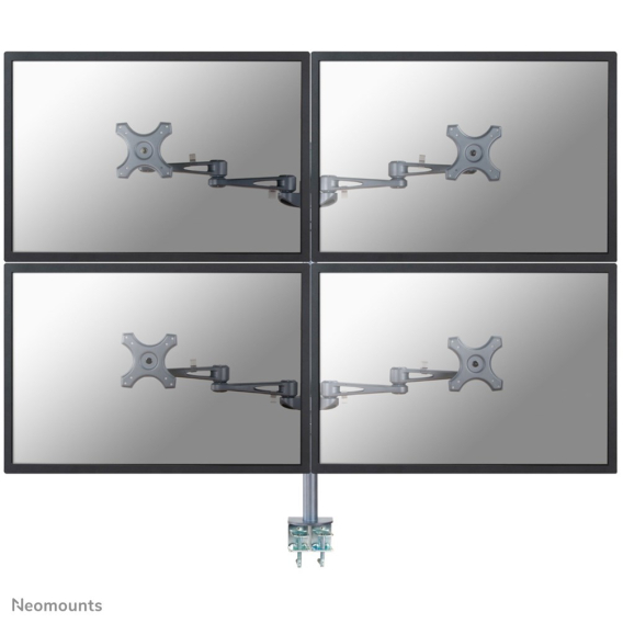 Obrázok pre Neomounts FPMA-D935D4 Držák/stojan na monitor 68,6 cm (27") Stůl Stříbrná
