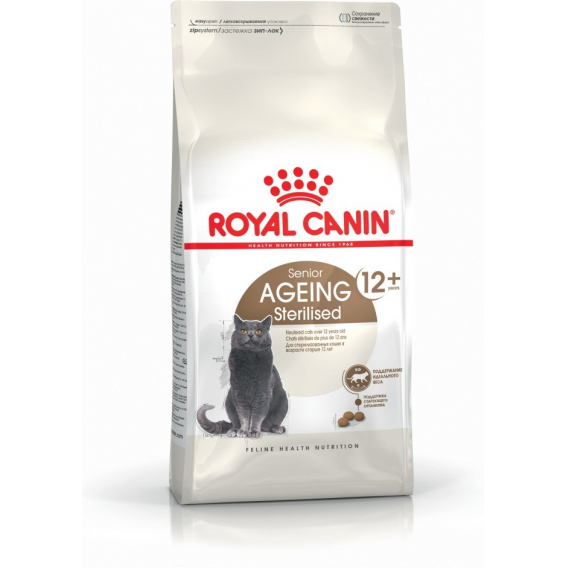 Obrázok pre Royal Canin Senior Ageing Sterilised 12+ suché krmivo pro kočky 4 kg Kukuřice, Drůbež, Zeleninová