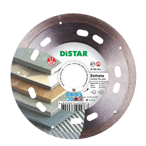 Obrázok pre DISTAR DIAMOND BLADE ESTHETE 125 x 1.1 x 8 x 22.23mm