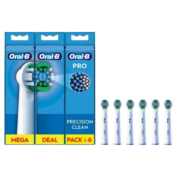 Obrázok pre Tipy na zubní kartáček ORAL-B EB20RX PrecisionClean 6 szt.