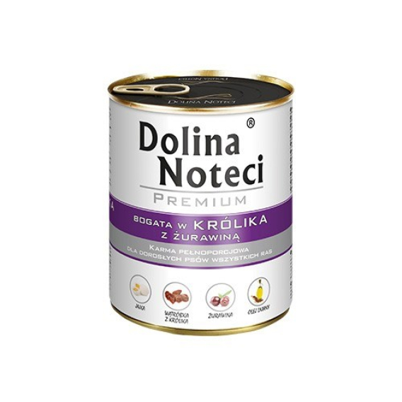 Obrázok pre DOLINA NOTECI Premium Rich in rabbit with cranberries - Mokré krmivo pro psy - 800 g