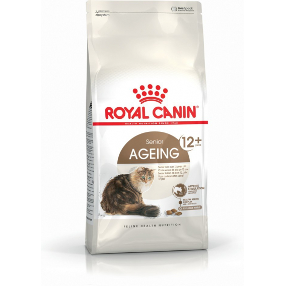 Obrázok pre Royal Canin Senior Ageing 12+ suché krmivo pro kočky Drůbež, Zeleninová 0,4kg