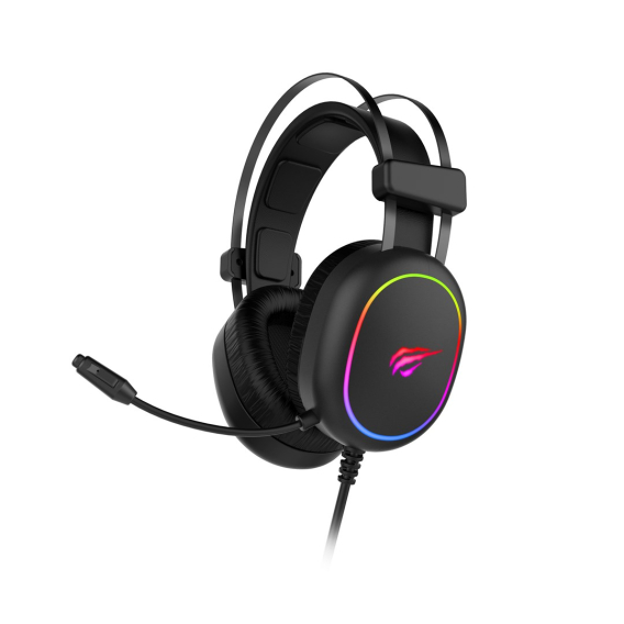 Obrázok pre Havit GAMING HEADPHONE RGB BLACK 2016D Sluchátka s mikrofonem Kabel Přes hlavu Hraní Černá