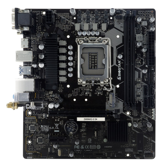 Obrázok pre Biostar Z690MX2-E D4 základní deska Intel Z690 LGA 1700 Micro ATX