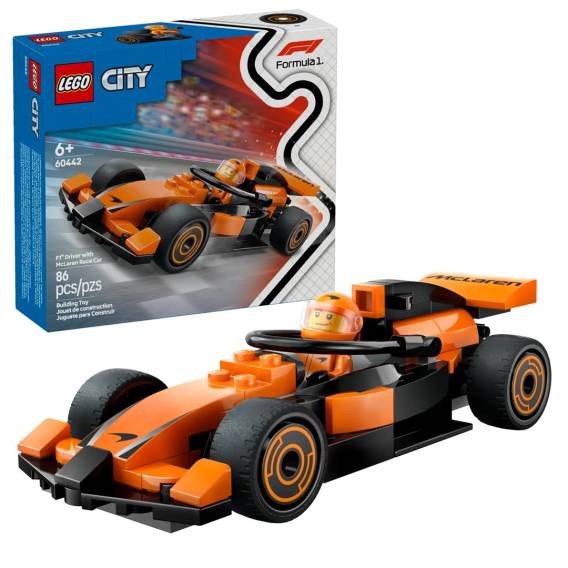 Obrázok pre LEGO CITY 60442 Jezdec F1 se závodním vozem McLaren