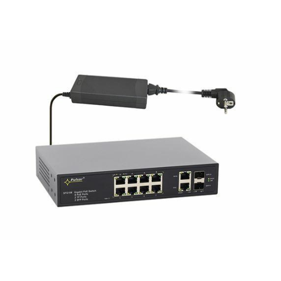 Obrázok pre SFG108 12 Port Industrial PoE Switch