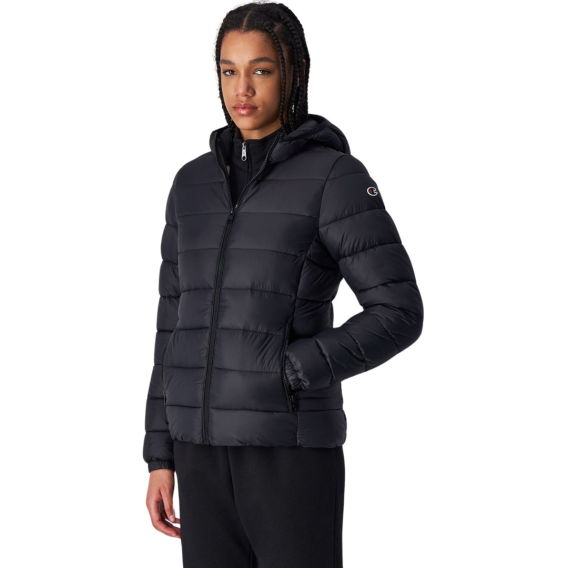 Obrázok pre Champion Hooded Polyfilled Women's Jacket Black 117568 KK001 L