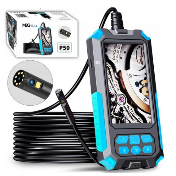 Obrázok pre Inspection camera (borescope) with HD front camera and 1-metre flexible cable