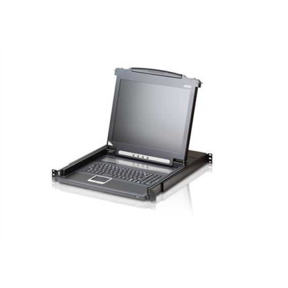 Obrázok pre DIGITUS Modulare Konsole 19"TFT,16-Port KVM&Touchpad,US-Amer