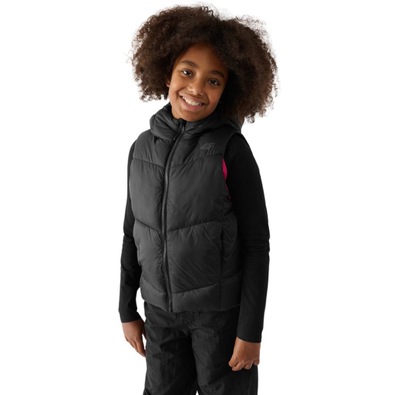 Obrázok pre Girls' vest 4F F129 deep black 4FJWAW24TVJAF129 20S 158cm