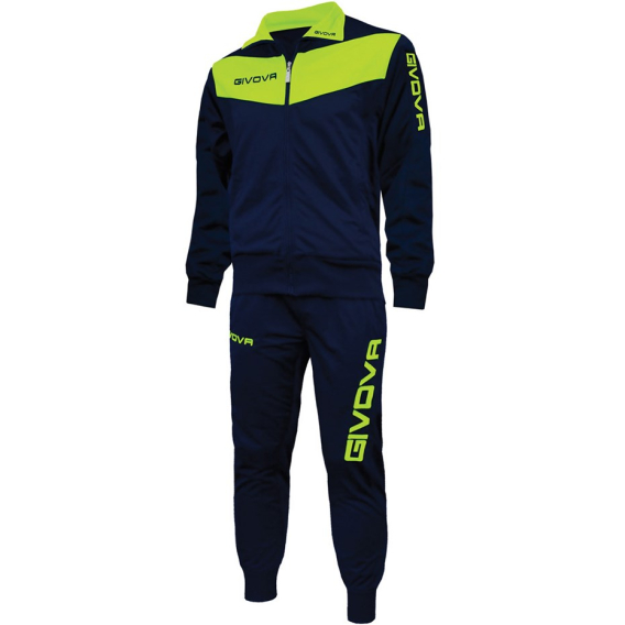 Obrázok pre Givova Tuta Visa Fluo Tracksuit navy-green TR018F 0419 M