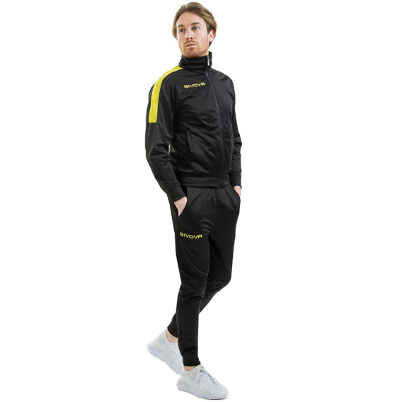 Obrázok pre Givova Tuta Revolution Tracksuit Black-Yellow TR033 1007 S