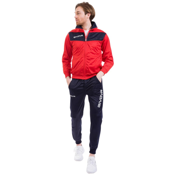 Obrázok pre Givova Tuta Visa Triacetato Tracksuit Red/Navy TR018 1204 L