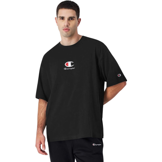 Obrázok pre Men's Champion Crewneck T-Shirt Black 220270 KK001 L