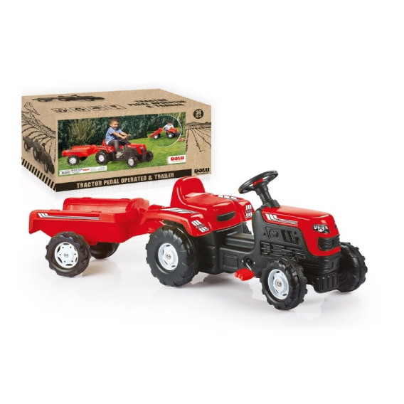 Obrázok pre DOLU pedal tractor with trailer 8146 81469