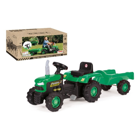 Obrázok pre DOLU pedal tractor with trailer 8053 80530