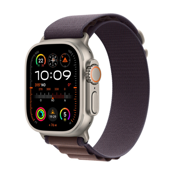 Obrázok pre Apple Watch Ultra 2 OLED 49 mm Digitální 410 x 502 px Dotyková obrazovka 4G Titanová GPS