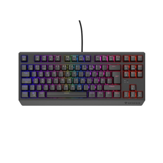 Obrázok pre GAMING KEYBOARD GENESIS THOR 230 TKL DE RGB MECHANICAL OUTEMU RED BLACK HOT SWAP