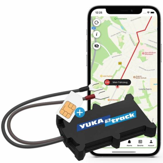 Obrázok pre Yukatrack easyWire GPS Univerzální GPS sledování Černá