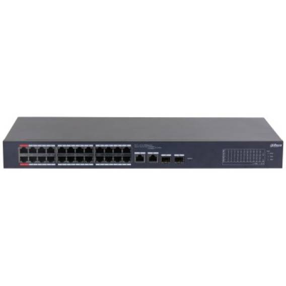 Obrázok pre Dahua Technology DH-CS4226-24ET-240 síťový přepínač Řízený L2 Gigabit Ethernet (10/100/1000) Podpora napájení po Ethernetu (PoE) Černá