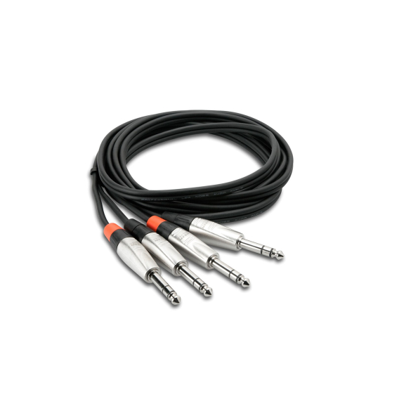 Obrázok pre Hosa Technology HSS-010X2 audio kabel 3 m 2x 6.35 mm TRS Černá