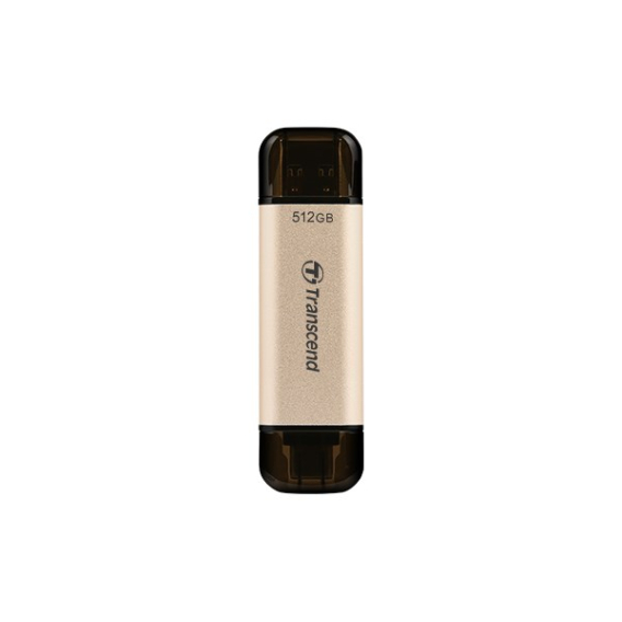 Obrázok pre Transcend JetFlash 930C USB paměť 512 GB USB Type-A / USB Type-C 3.2 Gen 1 (3.1 Gen 1) Zlato