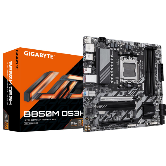 Obrázok pre GIGABYTE B850M DS3H základní deska AMD B850 Zásuvka AM5 Micro ATX