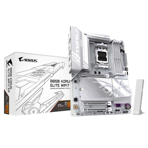 Obrázok pre GIGABYTE B850 AORUS ELITE WIFI7 ICE AMD B850 Zásuvka AM5 ATX