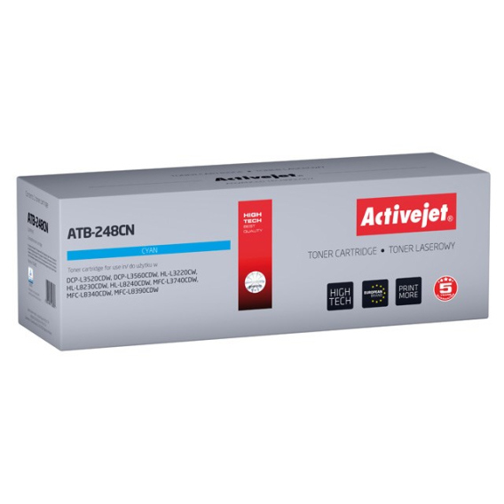 Obrázok pre Activejet ATB-248CN Toner pro tiskárny Brother; náhradní Brother TN248C; Supreme; 1000 stran; modrý)