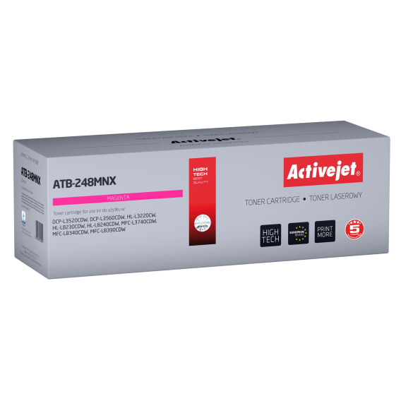 Obrázok pre Activejet ATB-248MNX Toner pro tiskárny Brother; náhradní Brother TN248XLM; Supreme; 2 300 stran; fialový)