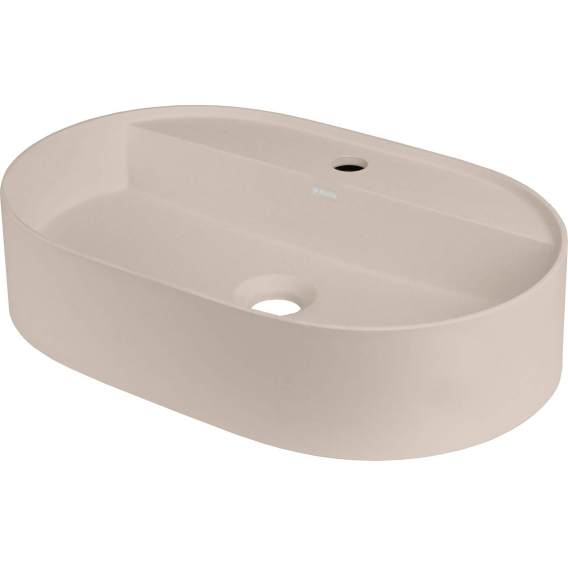 Obrázok pre Granite countertop washbasin with space for a tap - oval