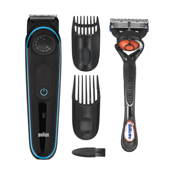 Obrázok pre BRAUN BT3240 zastřihovač vousů + břitva Gillette Fusion5 ProGlide Černá, Modrá